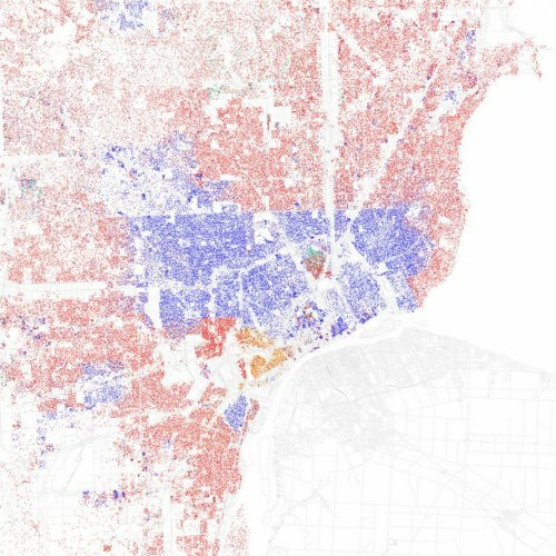 These maps show 21 highly segregated USA cities · TheJournal.ie