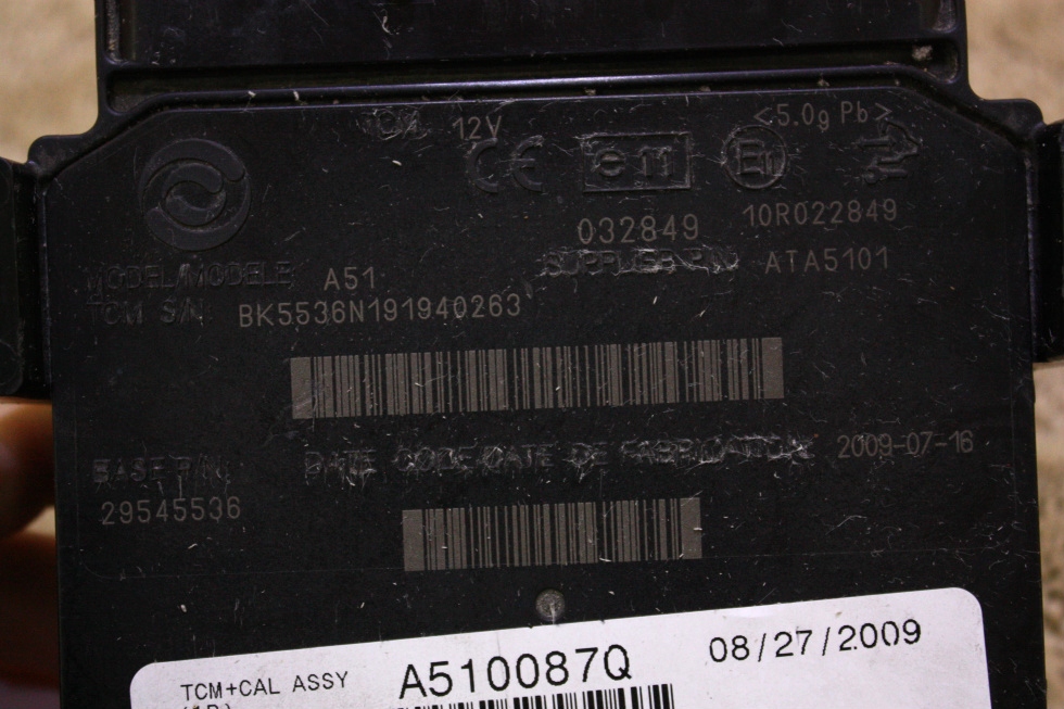 RV Chassis Parts USED ALLISON TRANSMISSION TCM P/N