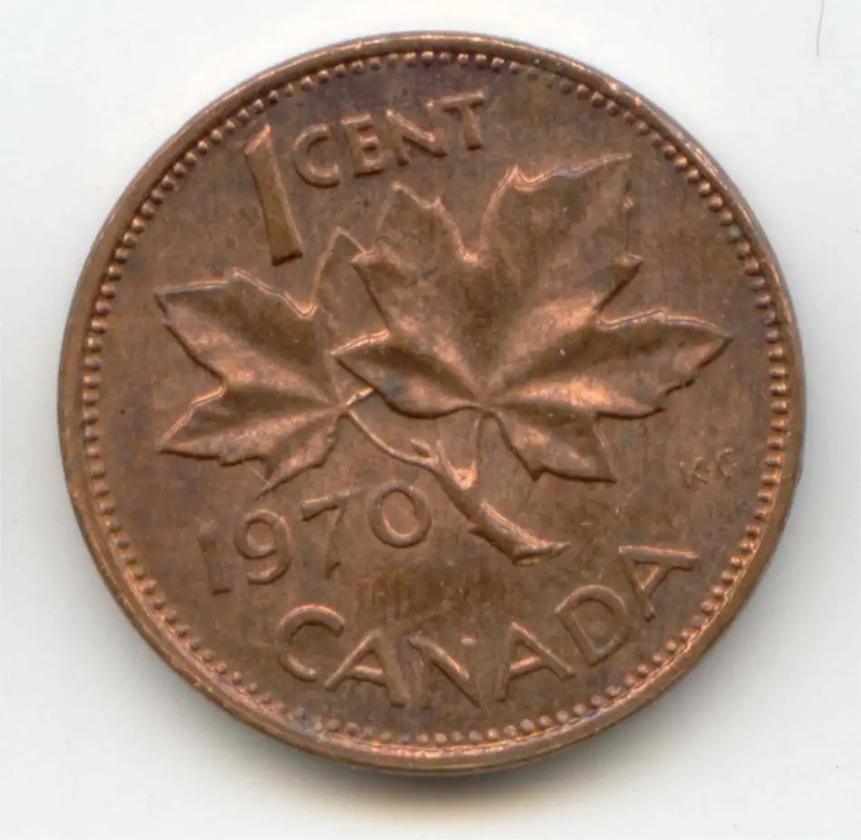 Canada 1970 Penny Canadian 1 Cent Coin 1c EXACT COIN SHOWN