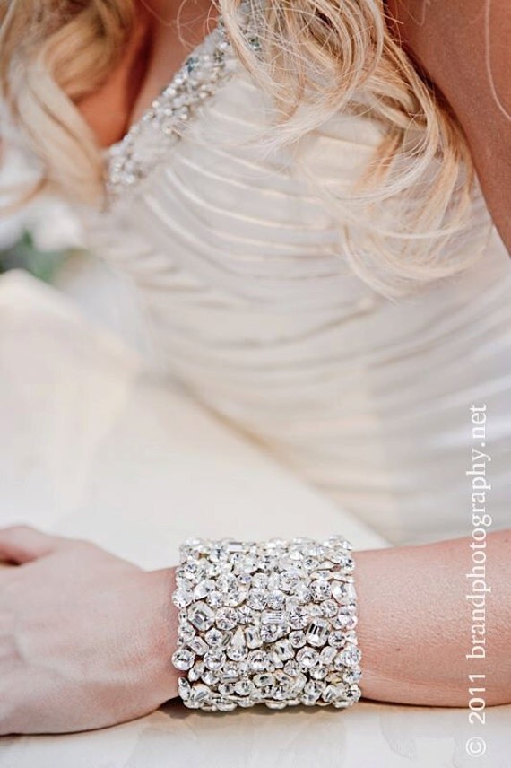 Is this too big of a cuff? Bridal cuff bracelet, Wedding accessories