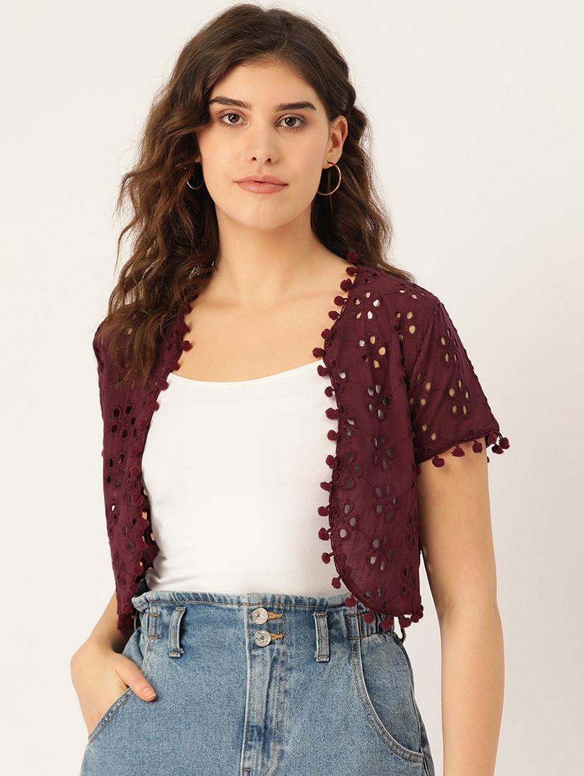 Buy online Schiffli Short Shrug from Capes & Shrugs for Women by Rivi