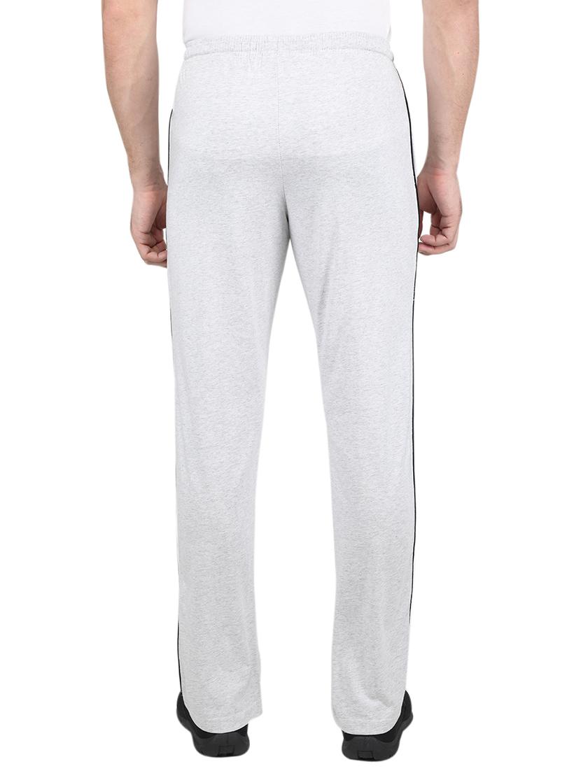 Buy online Grey Side Striped Full Length Track Pant from Sports Wear