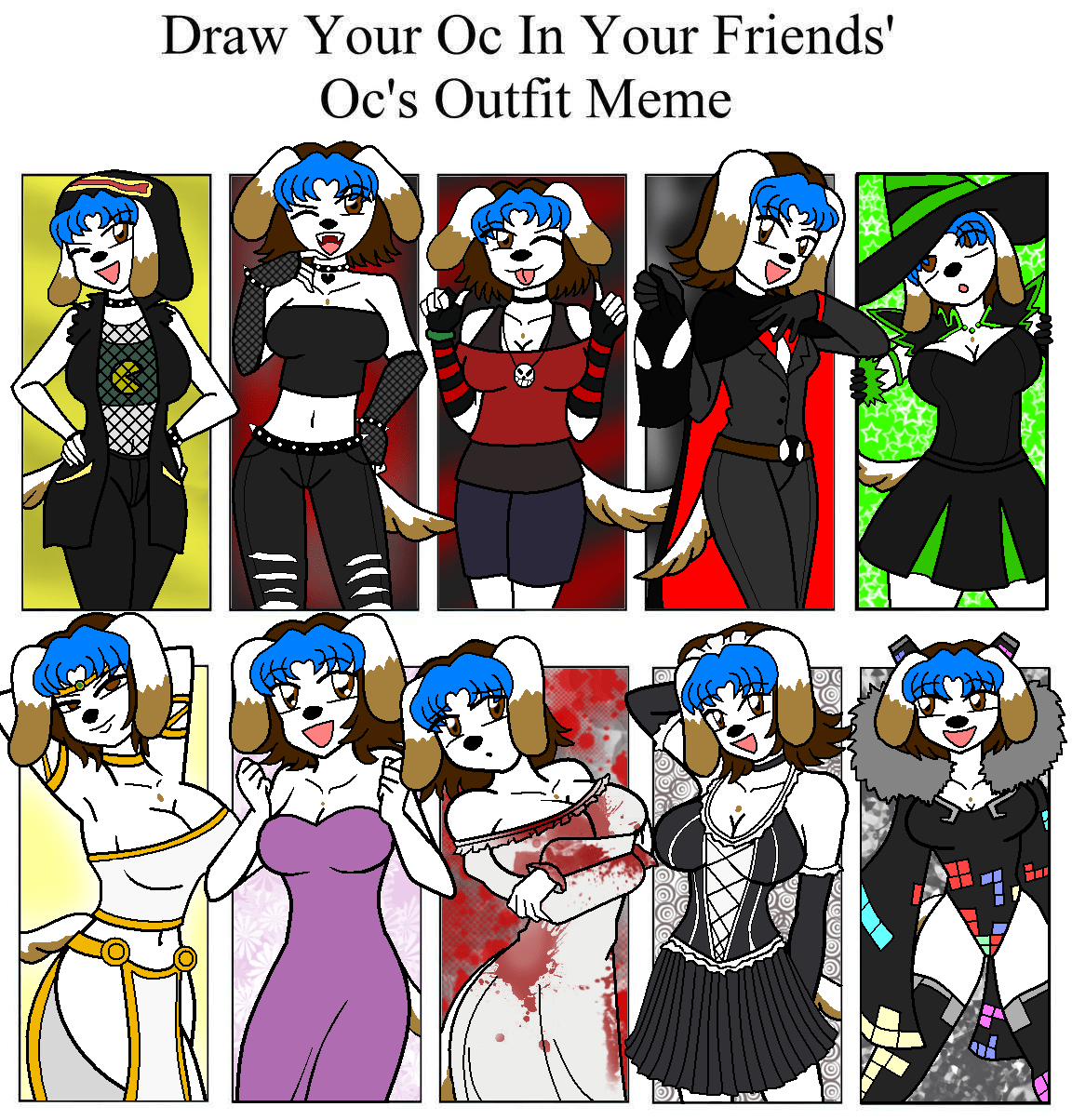 draw your oc in this outfit meme Tish Bunnell