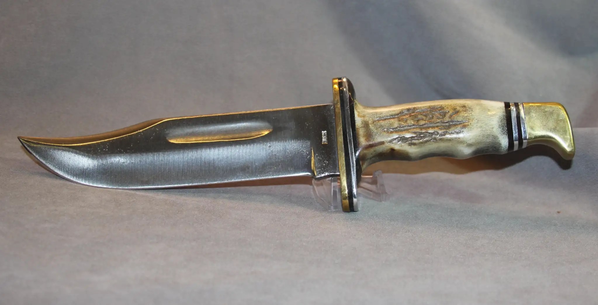 WWII or Vietnam War Buck Knife, Bowie style, J.F. Kahle SD