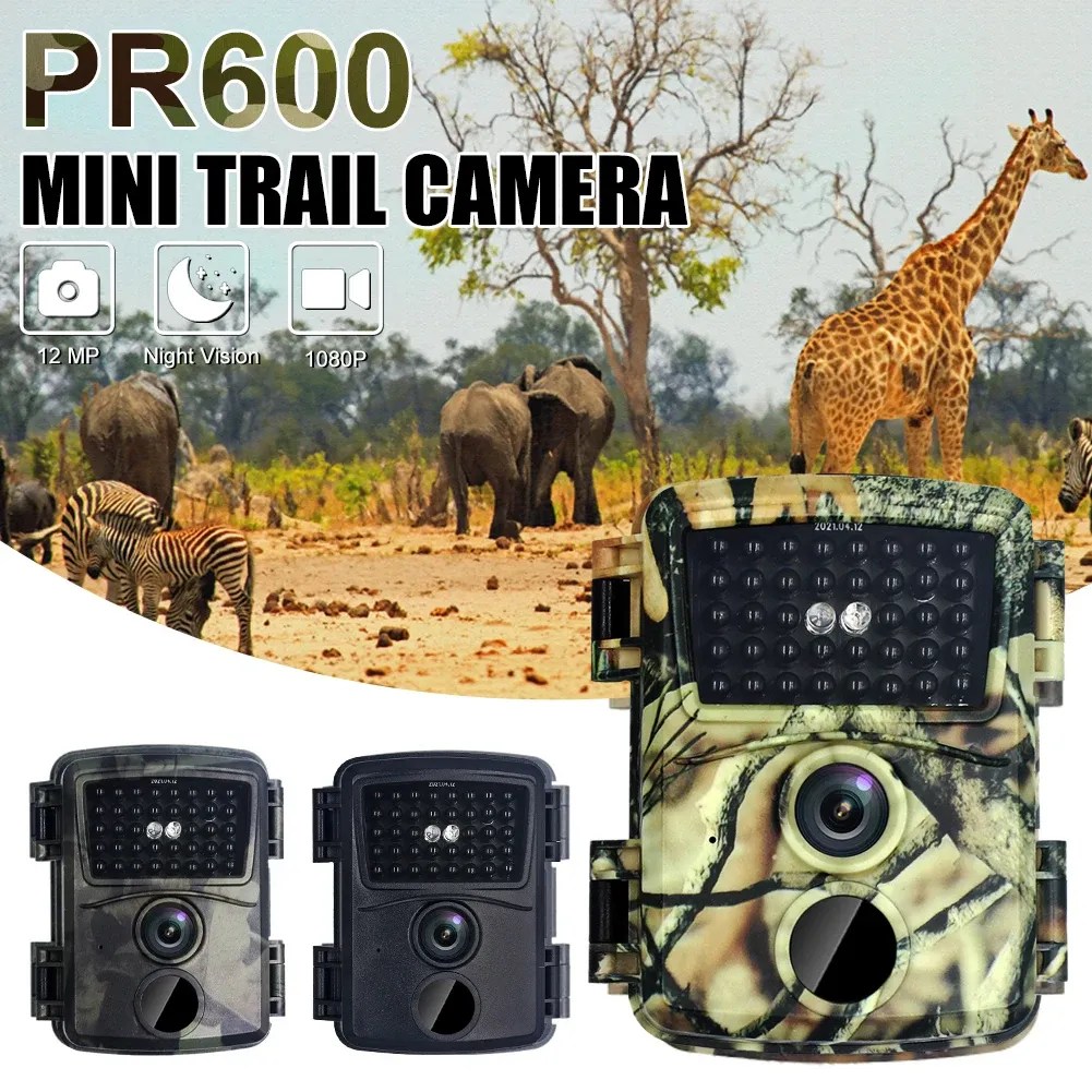 Outdoor Mini Pr100 Trail Camera With HD 12MP, Infrared Night Vision, Motion Activation, And