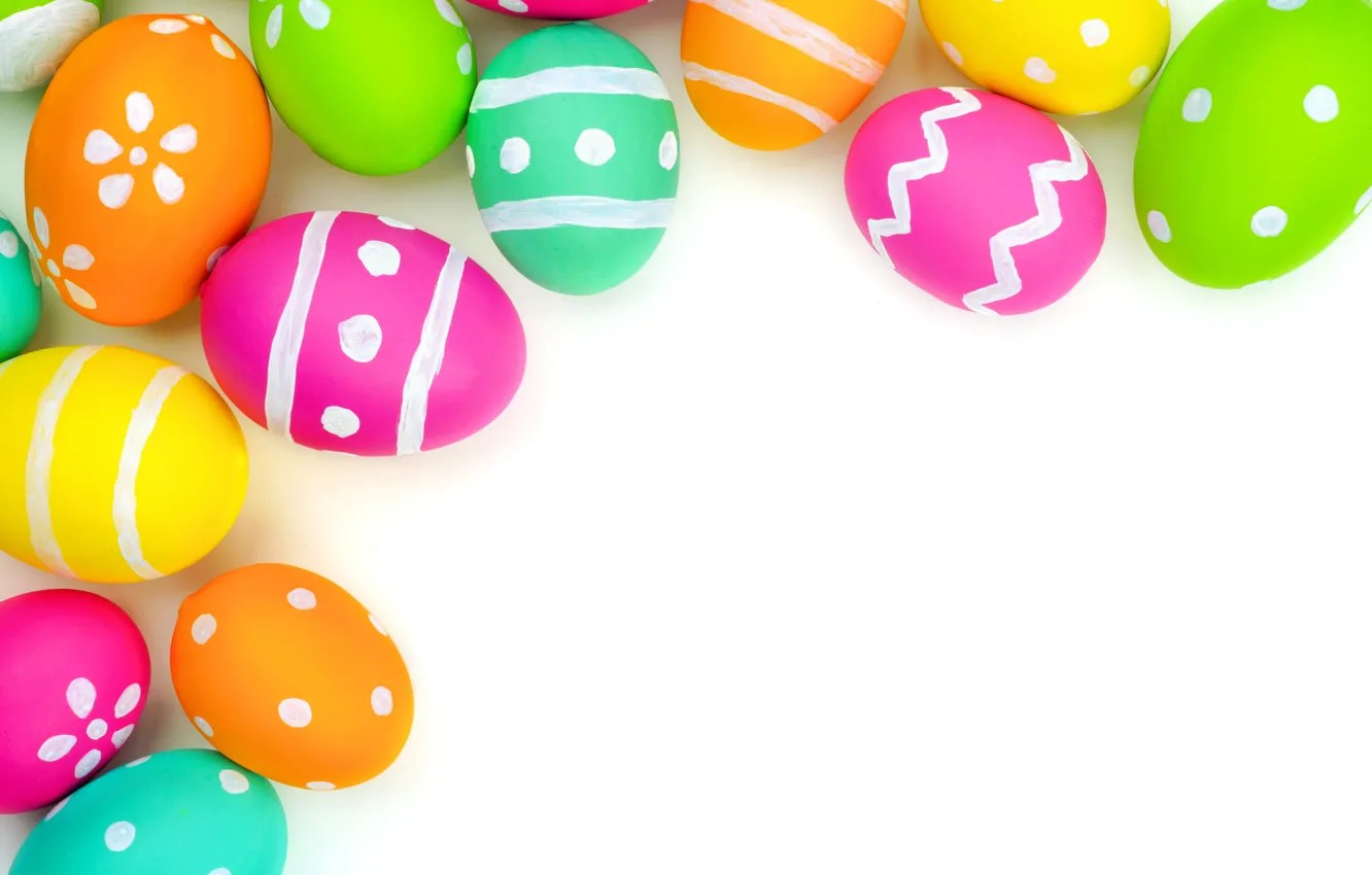Wallpaper colorful, Easter, background, spring, eggs, Happy Easter