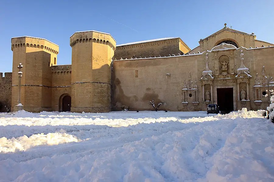 Monasterio de Poblet nevado (Tarragona) Reportajes de meteorología