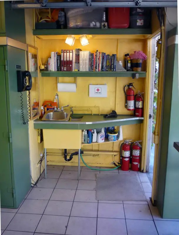 Repurposing an old as a cleanup area