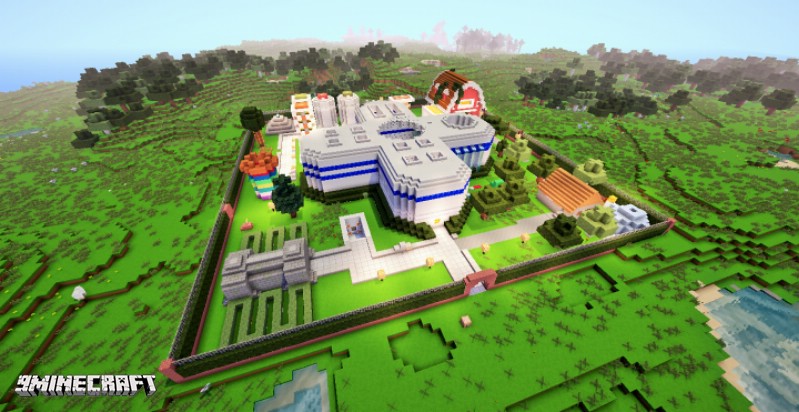 Piston House Map 1.10.2, 1.9.4 - 9Minecraft.net