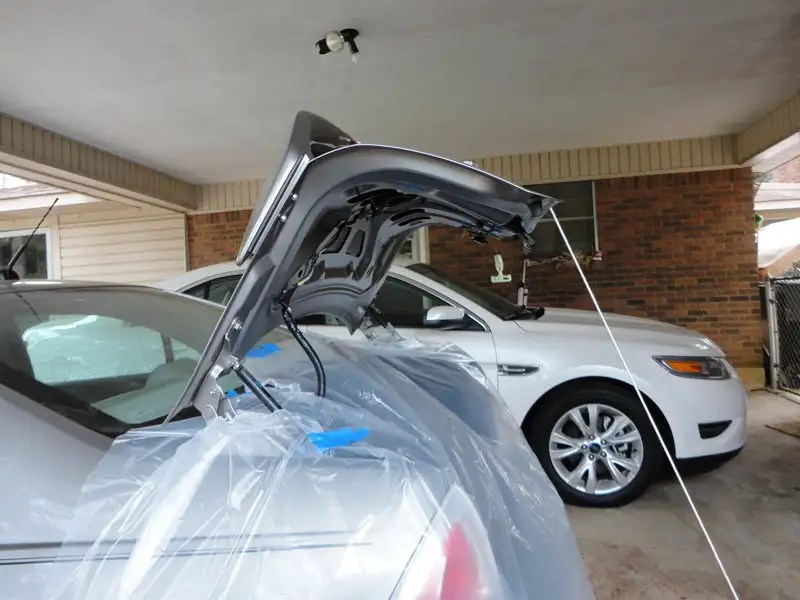Deadening your trunk lid with spray foam Car Audio DiyMobileAudio