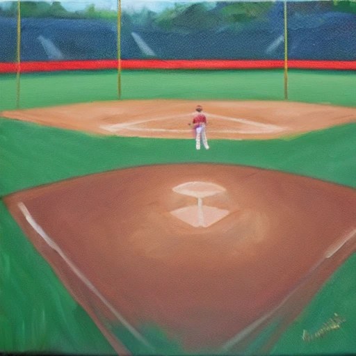 Baseball Field of dreams, Oil Painting Arthub.ai