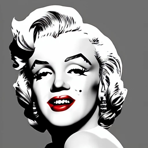 Marilyn Monroe, , Cartoon, 3D Arthub.ai