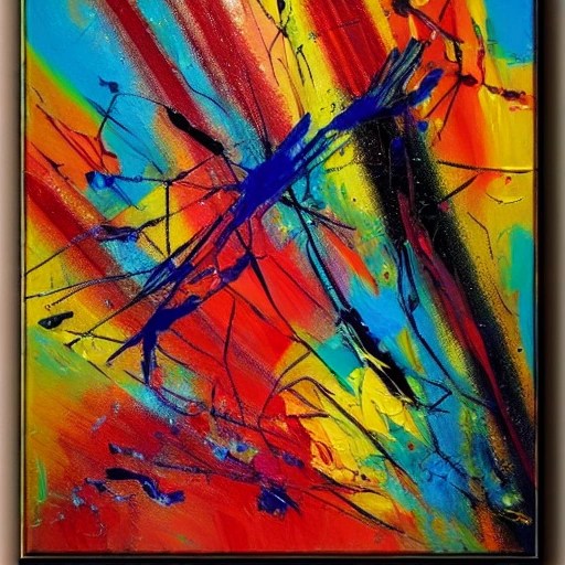 abstract art painting, light to dark, bold brush strokes and ran