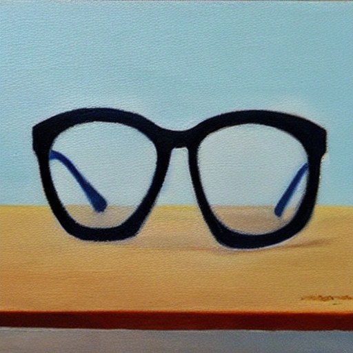 Reading glasses, Oil Painting Arthub.ai