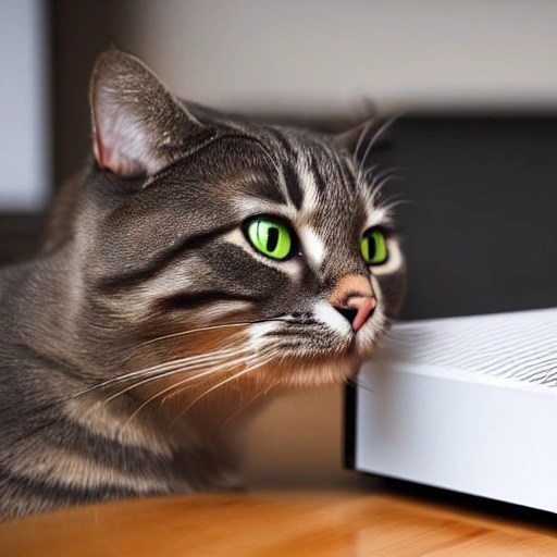 Cat playing Xbox series s Arthub.ai