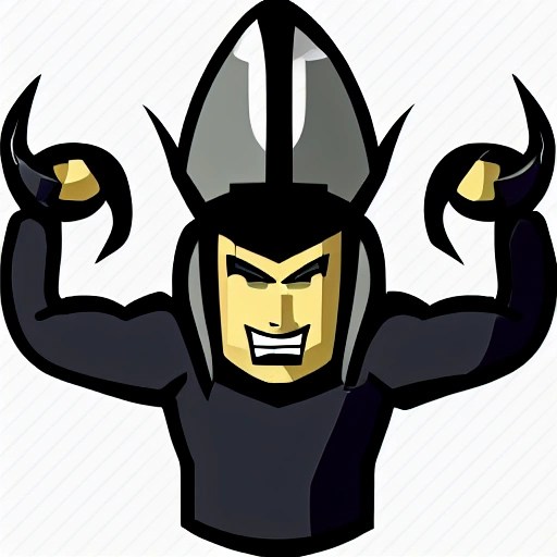 Villain,Chiseled face,Hunk,Indian,Devil, Cartoon Arthub.ai