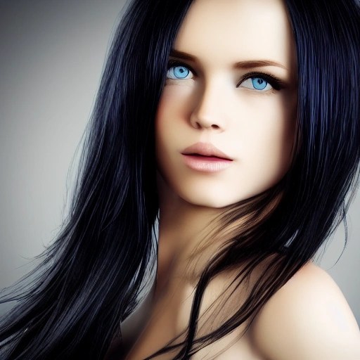blonde woman blue eyes wearing pretty girl face and body, long b