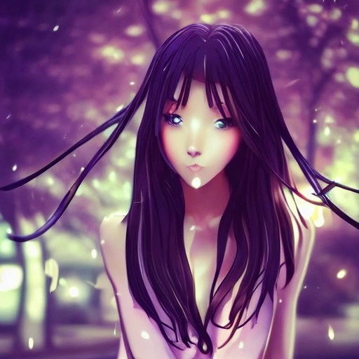 pretty girl face, long black hair, tall skinny full body, standi