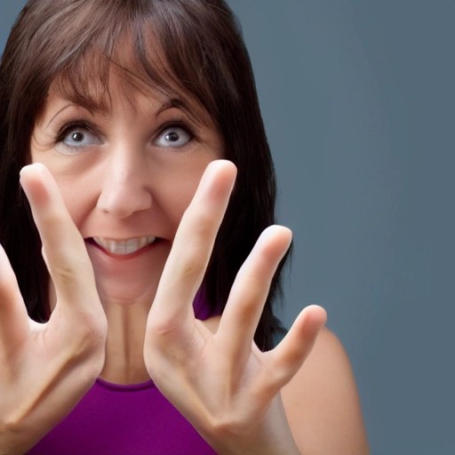 woman with big hands, Real Arthub.ai