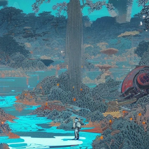 hyperdetailed star wars Hokusai, colors, winningaward masterpie