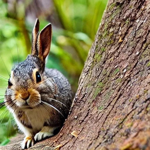 The story of the little rabbit takes place in a beautiful forest