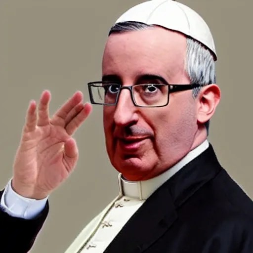 Pope Hat John Oliver Arthub.ai