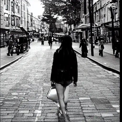 The blue sky,1girl,nsfw,nude,On the street,a bustling street,blue