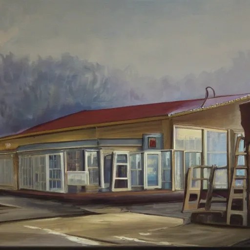 Painting of a furniture company Arthub.ai