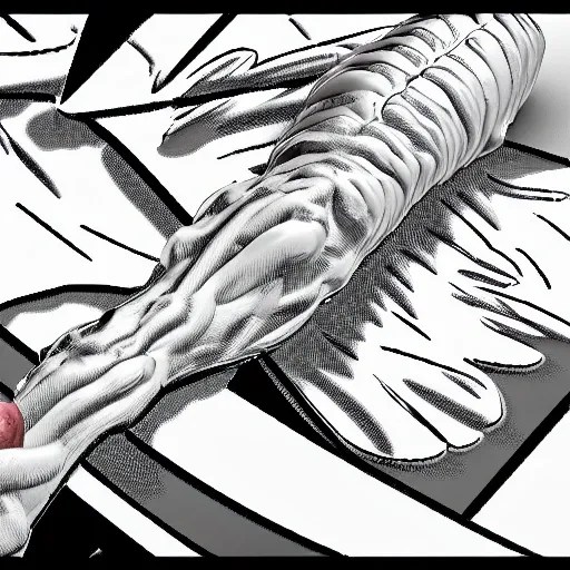 Huge white dick, 3D, Cartoon - Arthub.ai