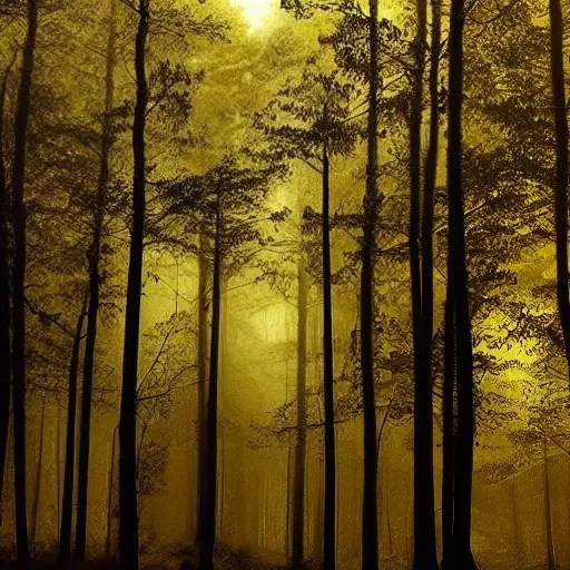 deep forest, dark color, natural color, natural, 3D Arthub.ai