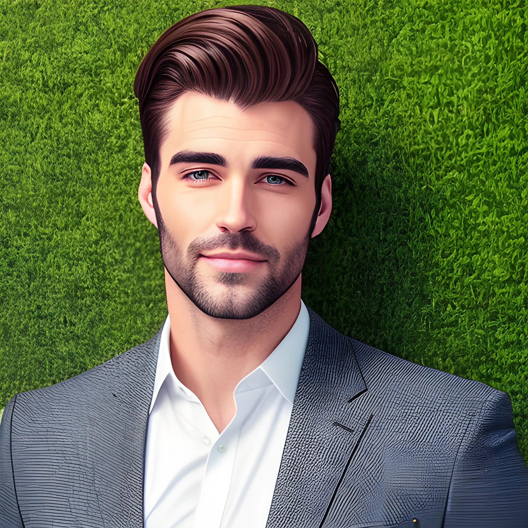 A very handsome boy, recognized as a school grass, from a famous