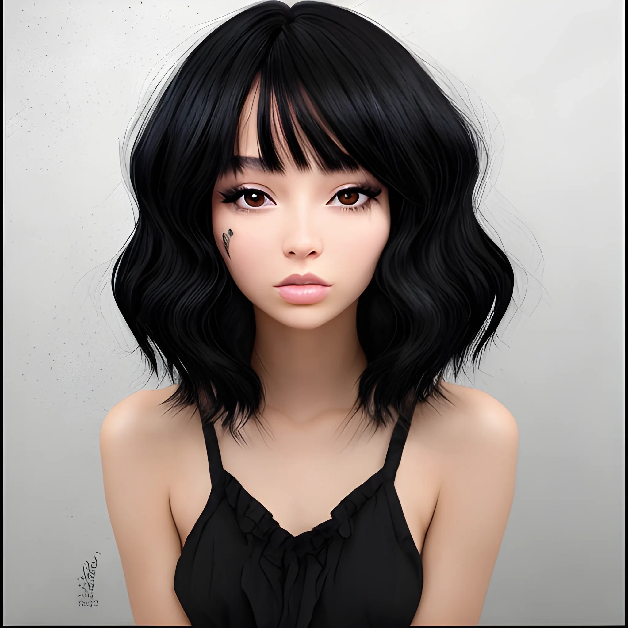 Black hair Arthub.ai