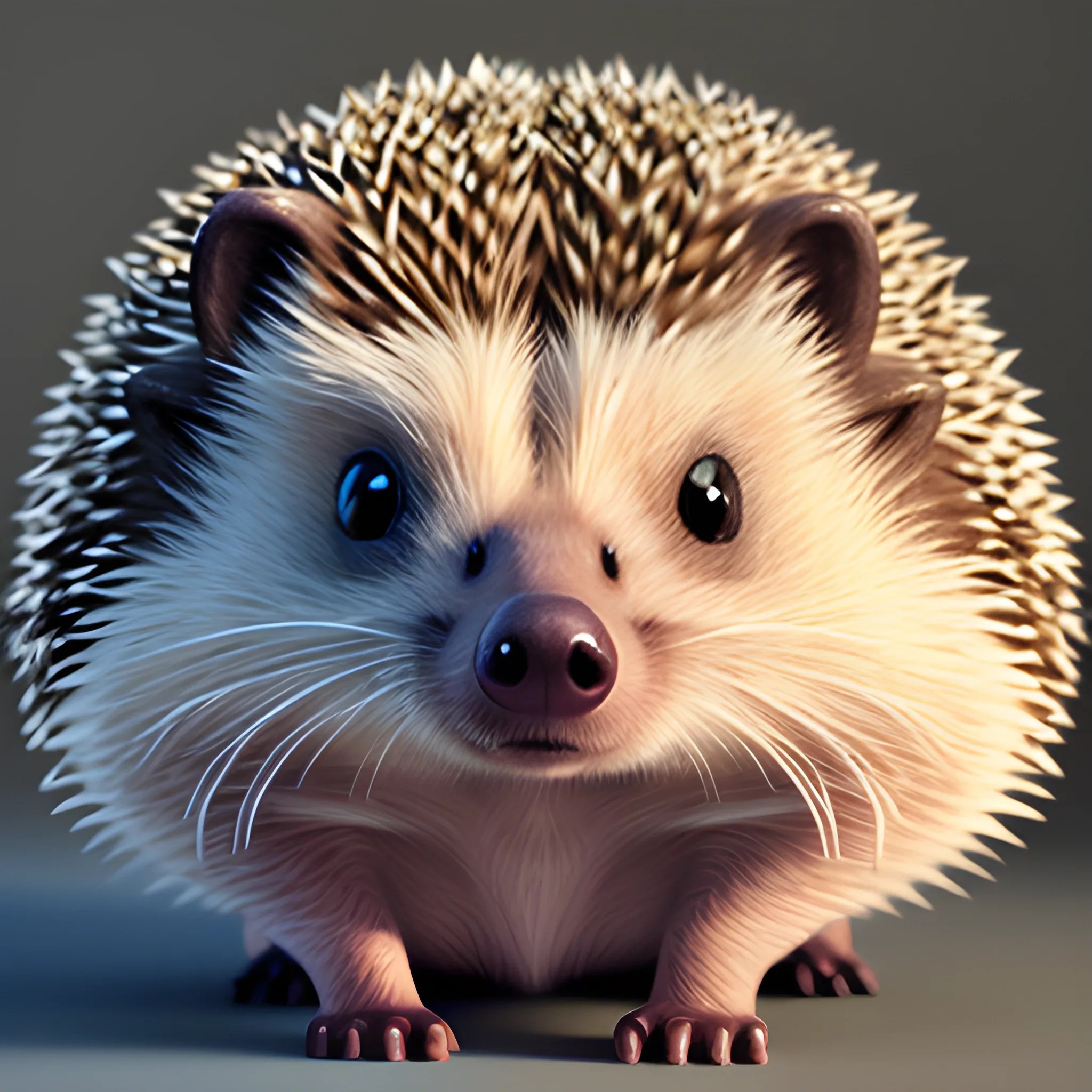 super detailed Hedgehog portrait. Ultra definition. Photo realis