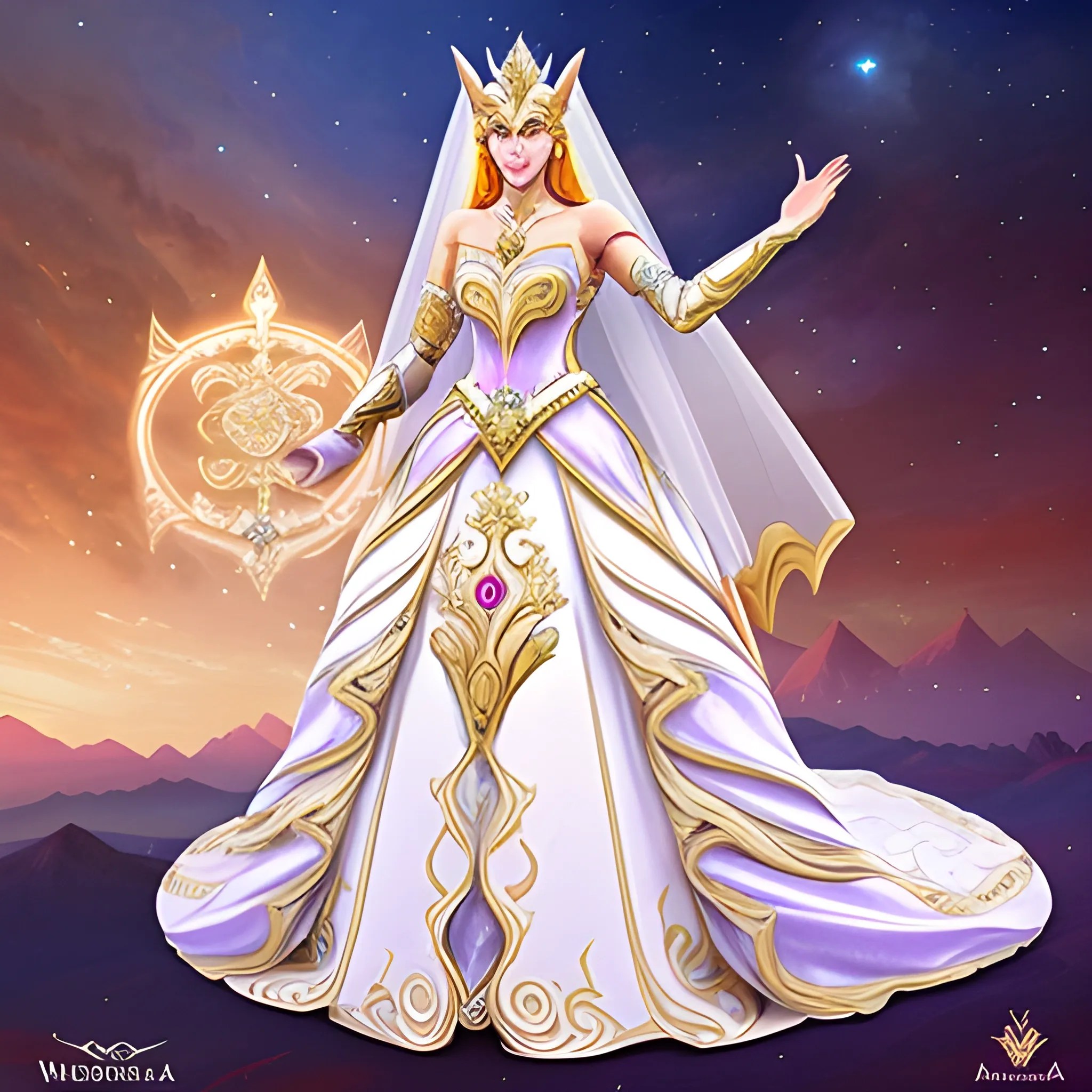 princess wedding dress warrior moon goddess armor majestic sher