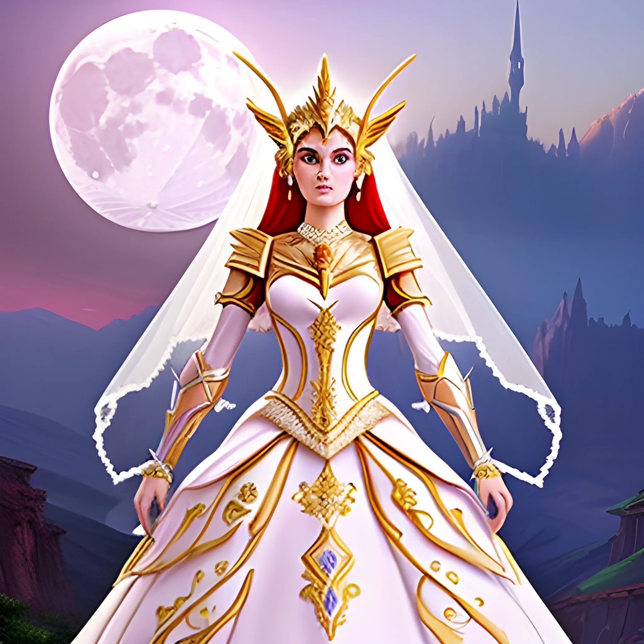 princess wedding dress warrior moon goddess armor majestic sher
