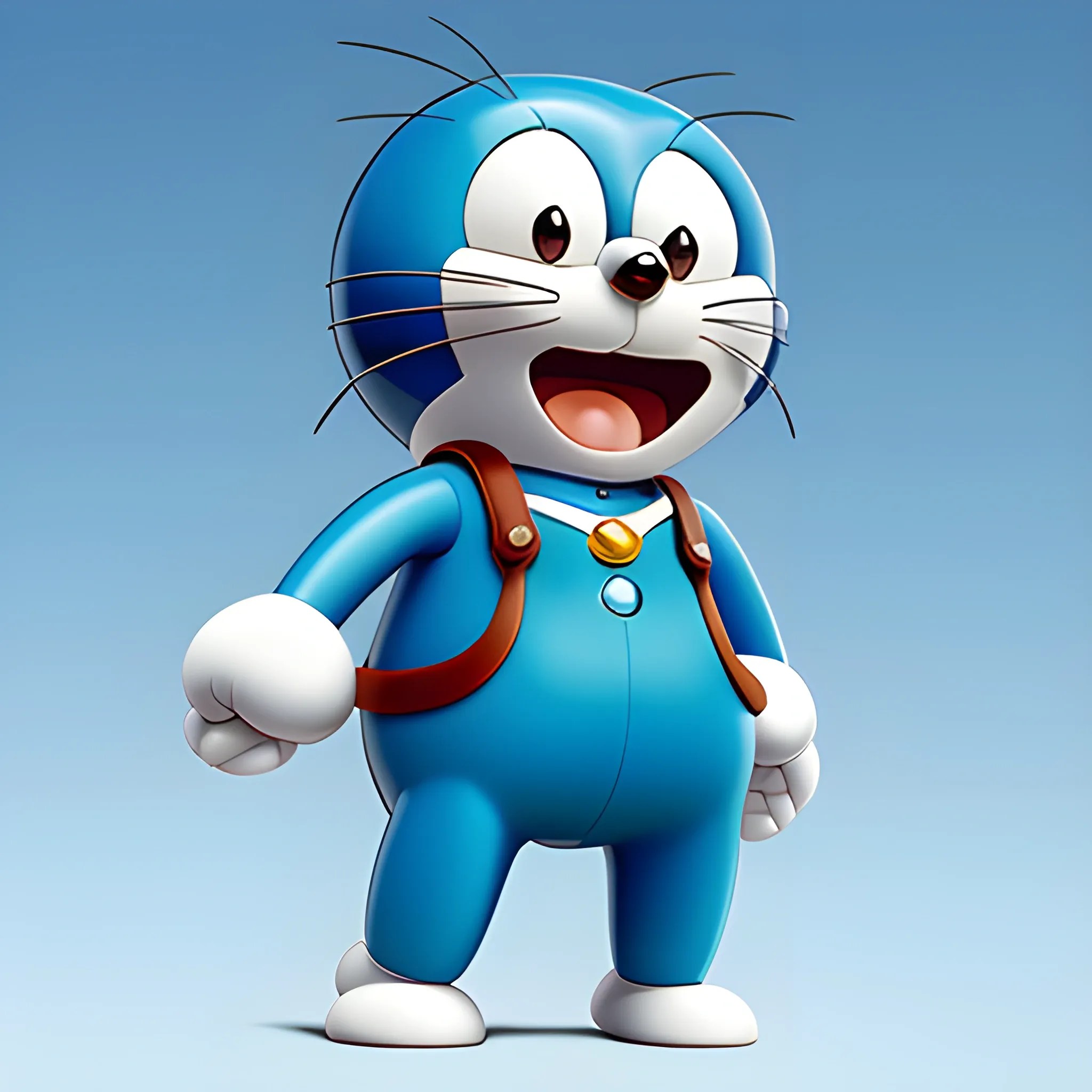 Generate an 8K image of Doraemon, the famous cartoon character