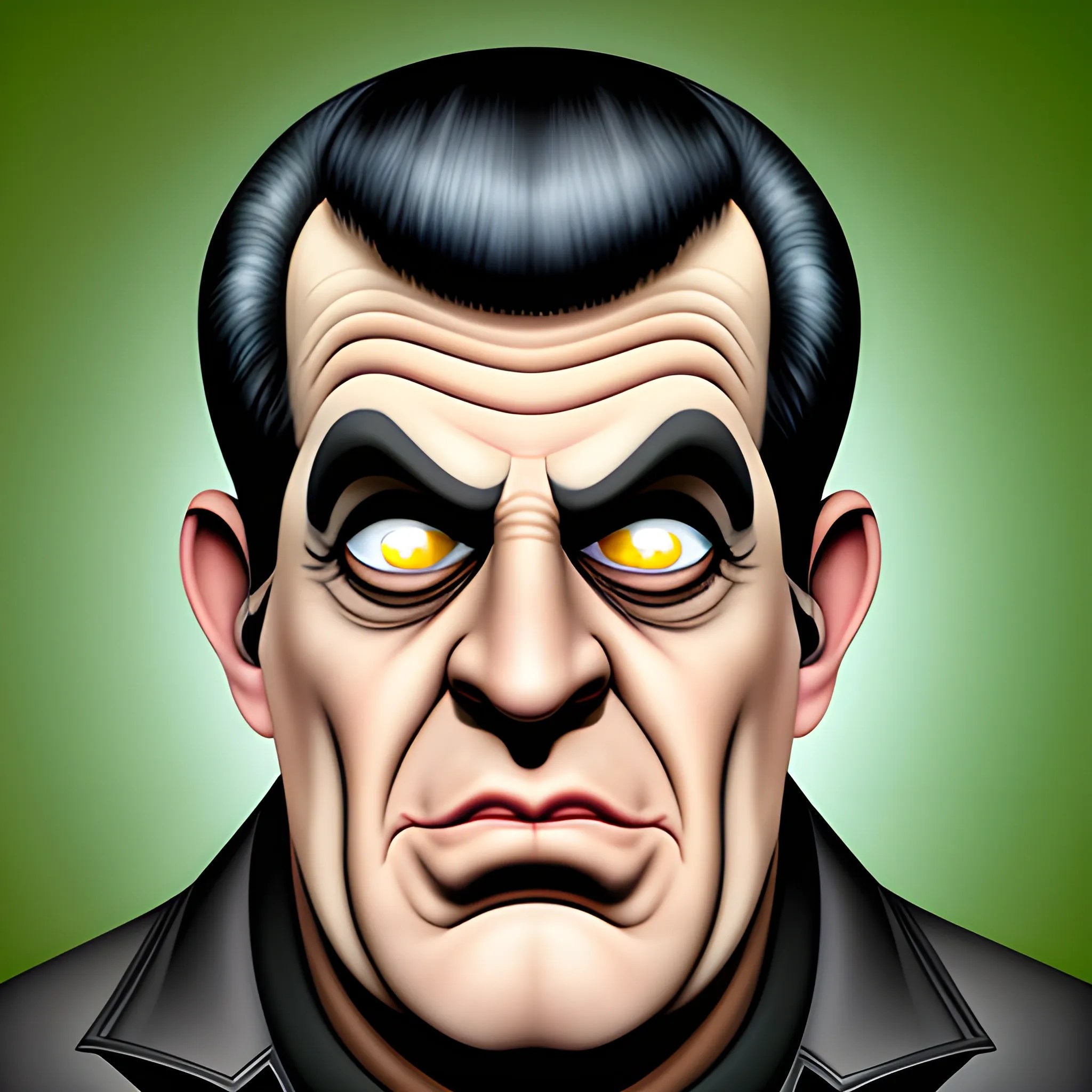 Herman munster Fred gwynne illustration Arthub.ai