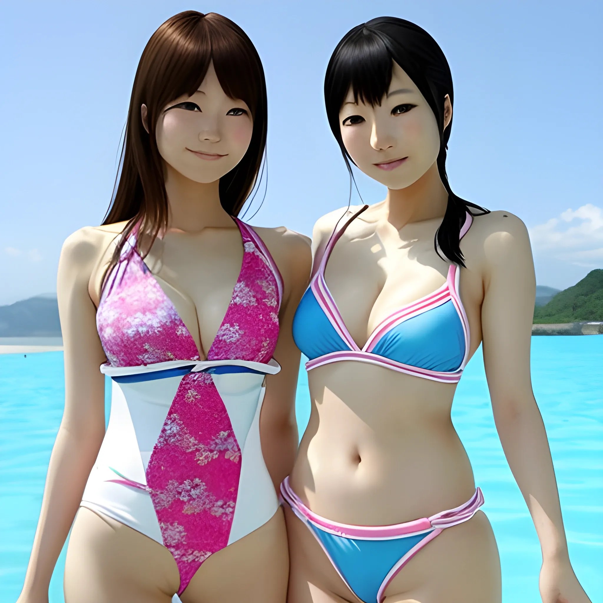 Japanese women in swimsuits Arthub.ai