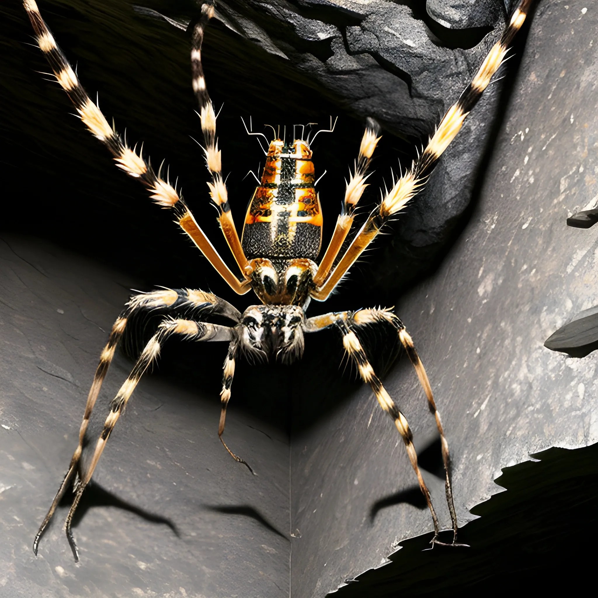 Appearance The Giant Wolf Spider is an enormous arachnid, resem