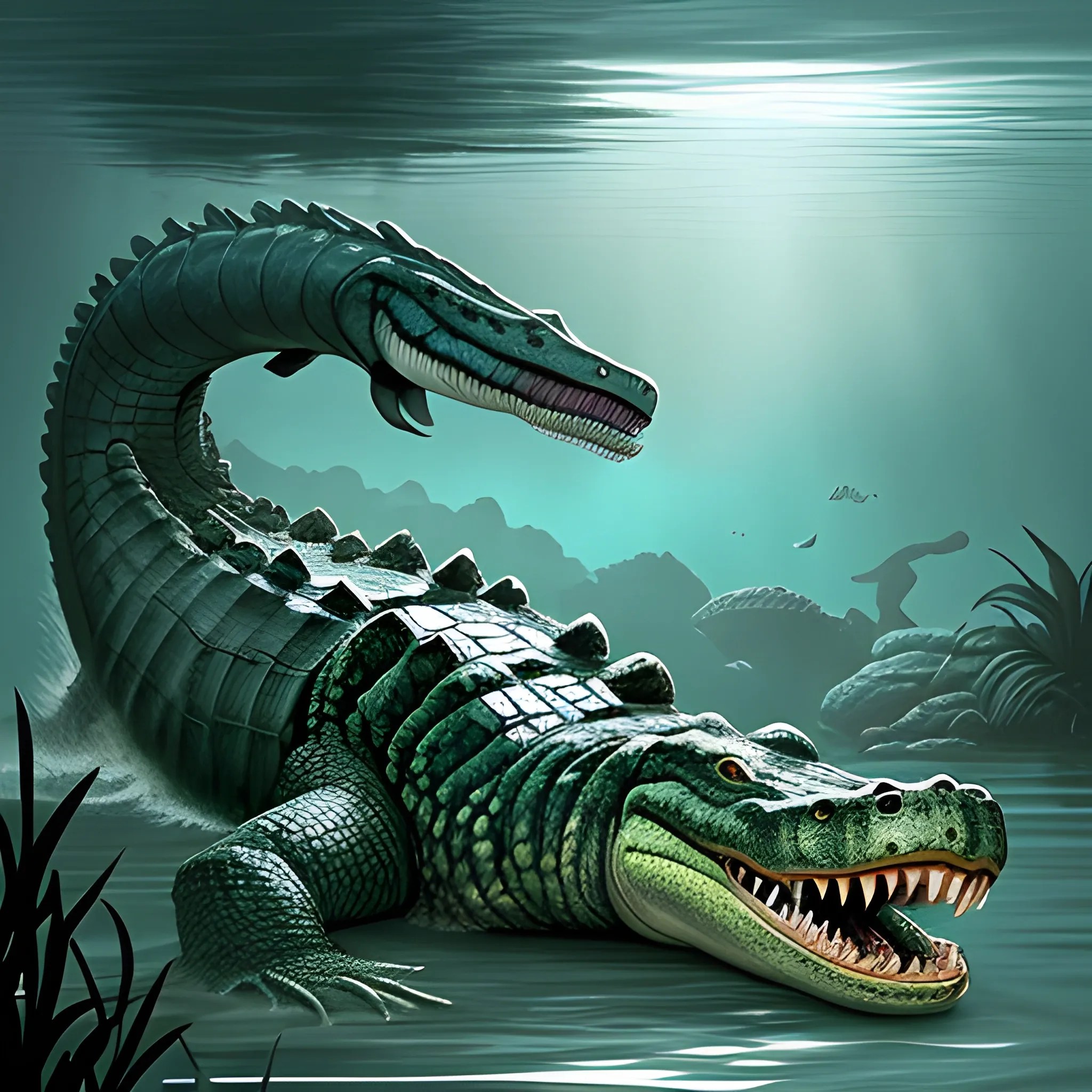 Appearance The Giant Crocodile is an enormous and monstrous rep