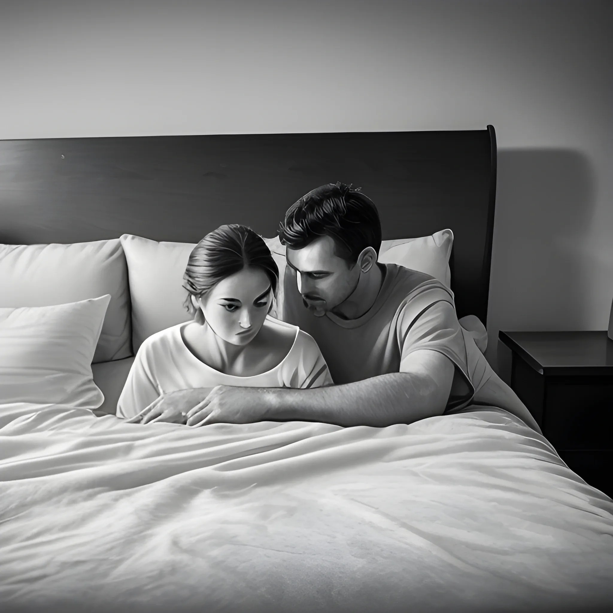 man and wife,bed - Arthub.ai