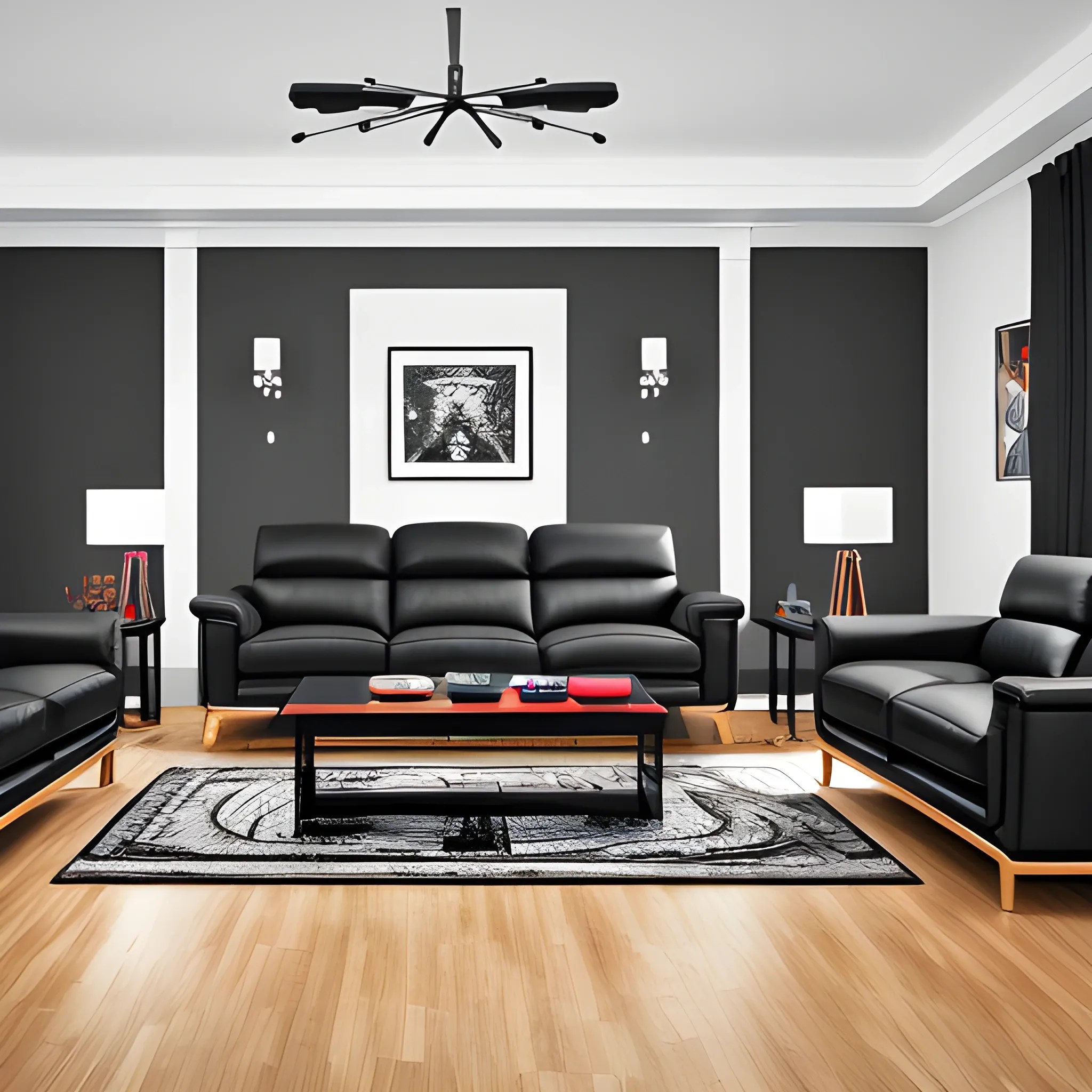 Modern Living Room Ideas With Black Leather Sofa Matttroy