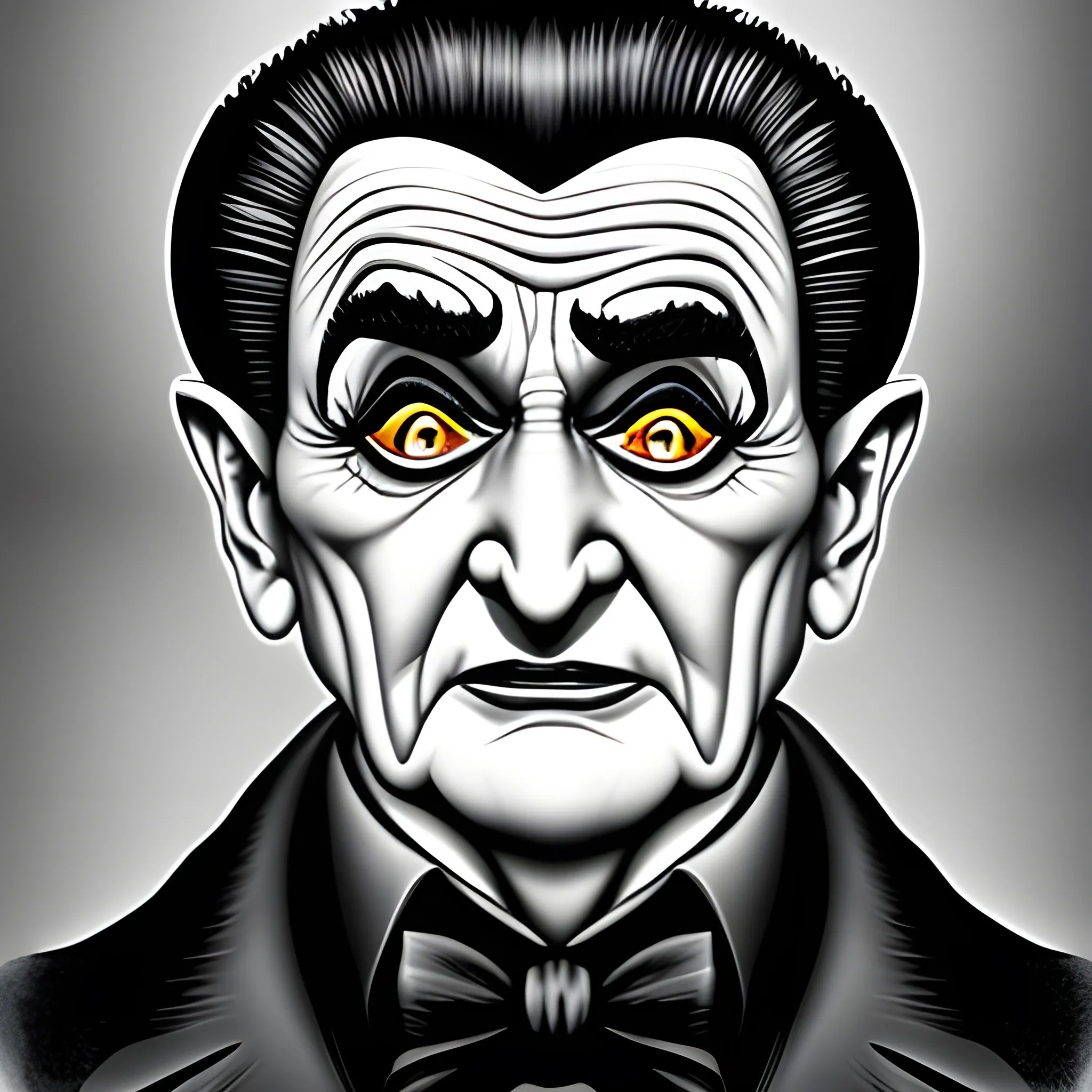 Grandpa munster Al Lewis illustration Arthub.ai