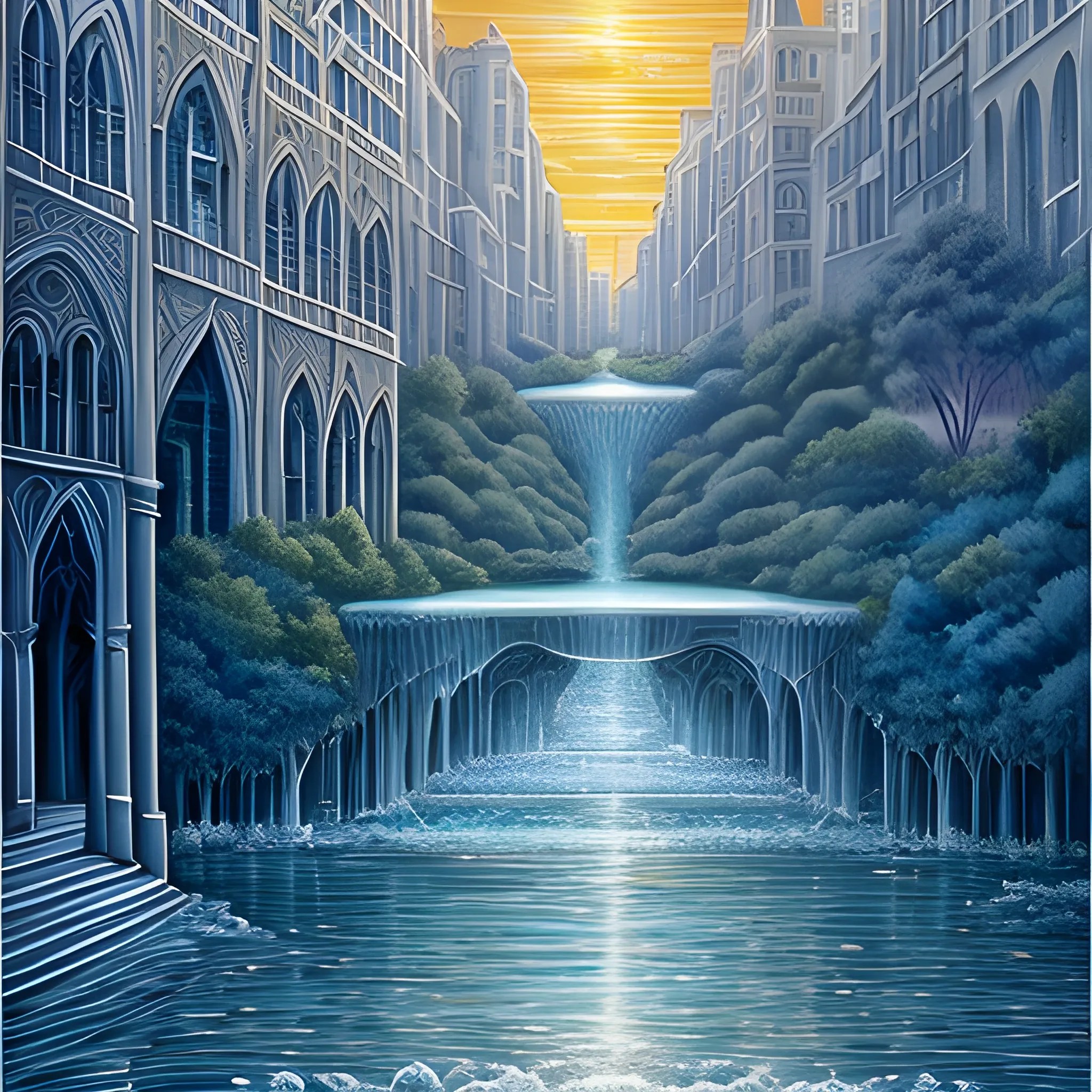 the river of the water of life, as clear as crystal, flowing from the