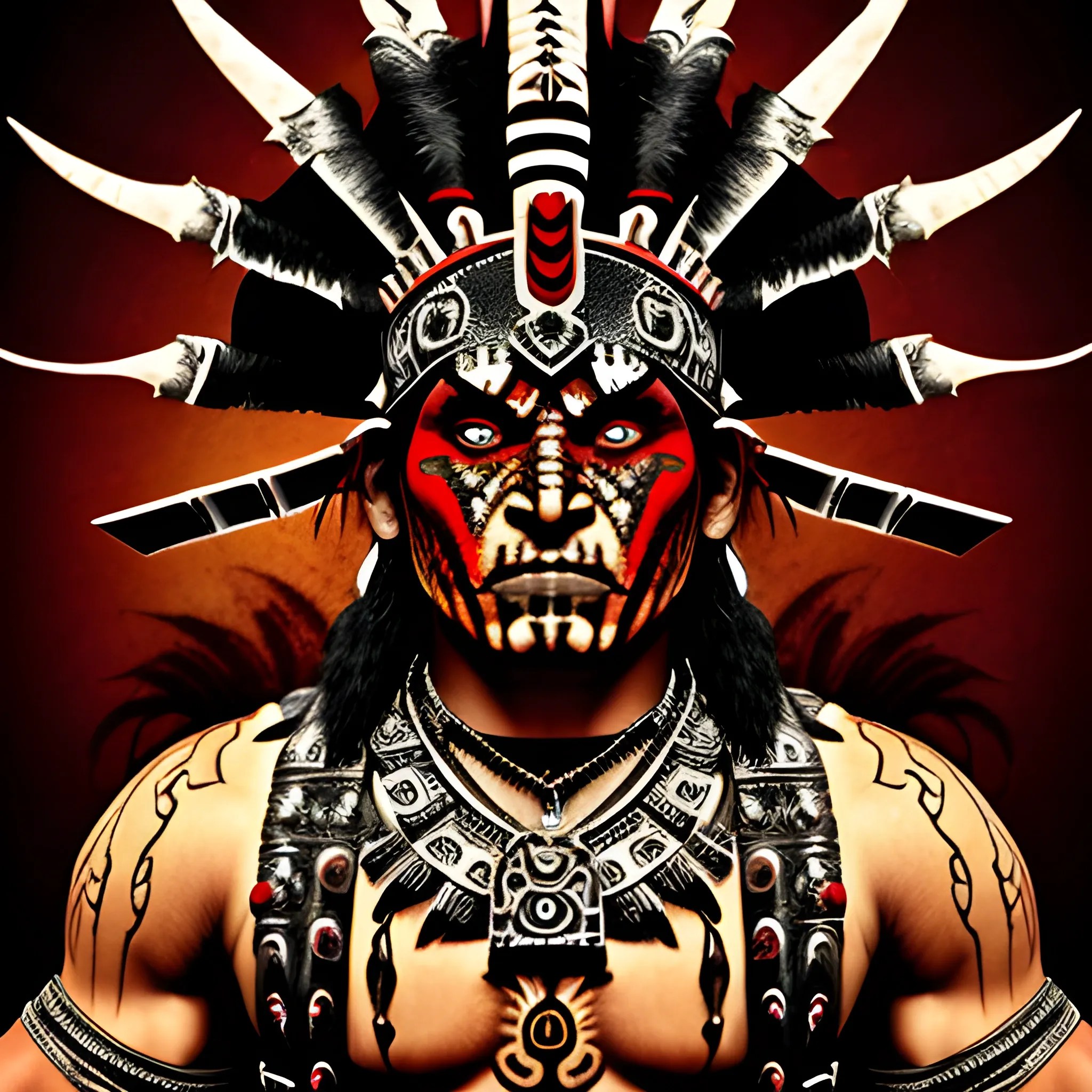 demonized aztec warrior Arthub.ai