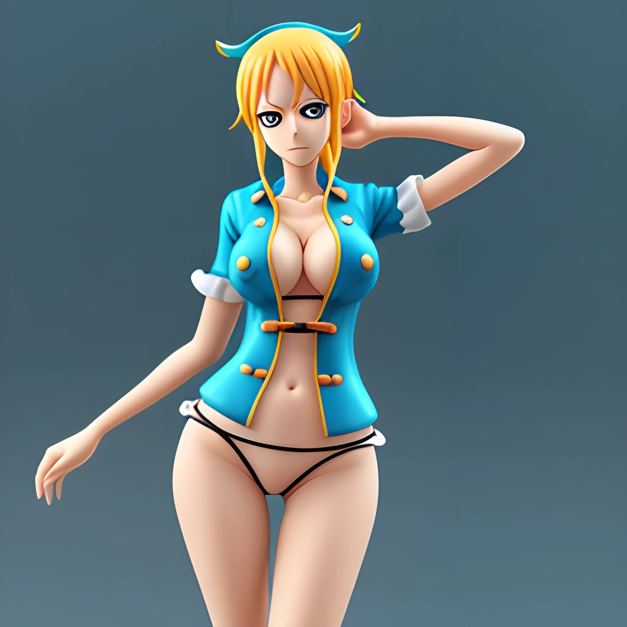 nami sexy in one piece, 3D - Arthub.ai