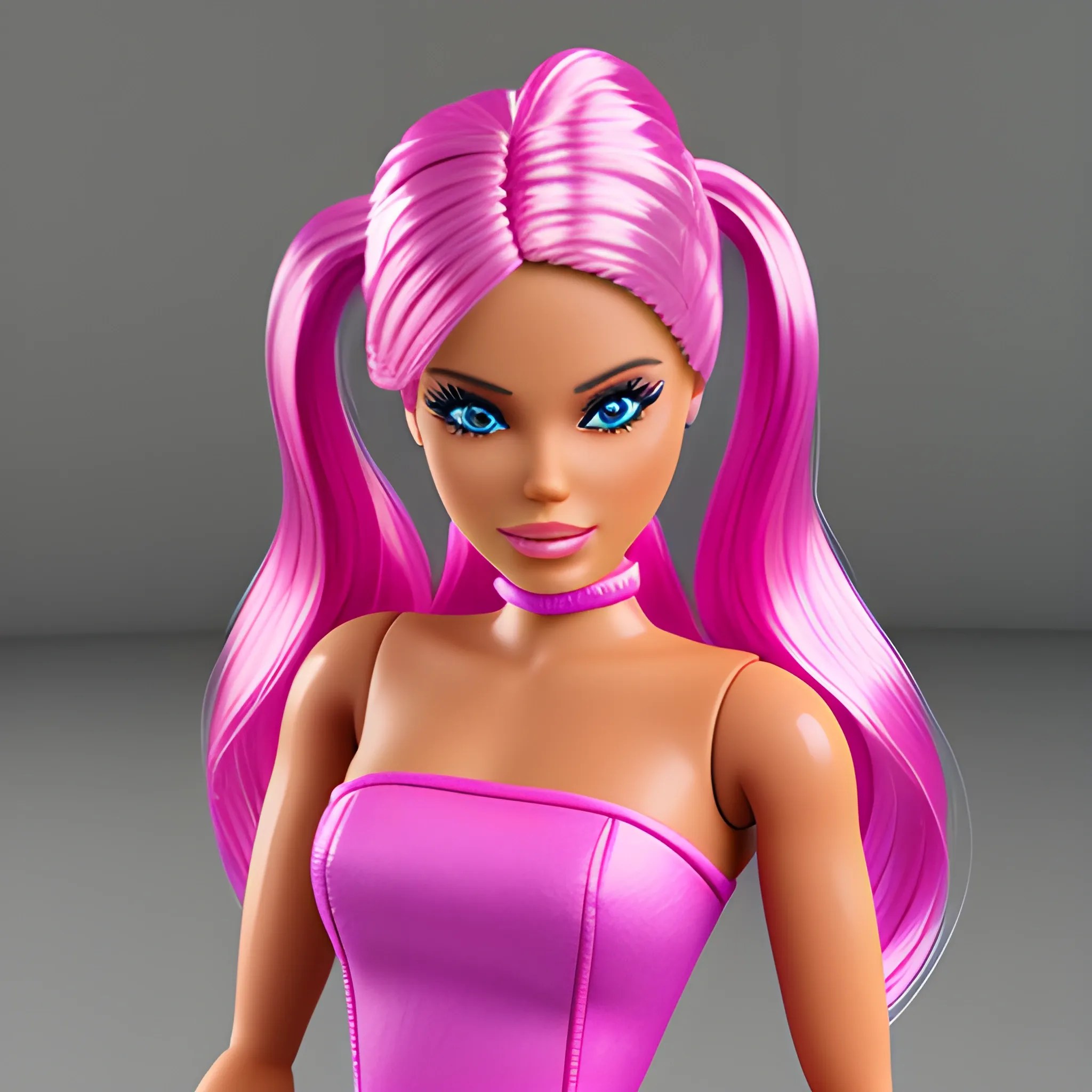 Barbie as a drug cartel member, 3D Arthub.ai
