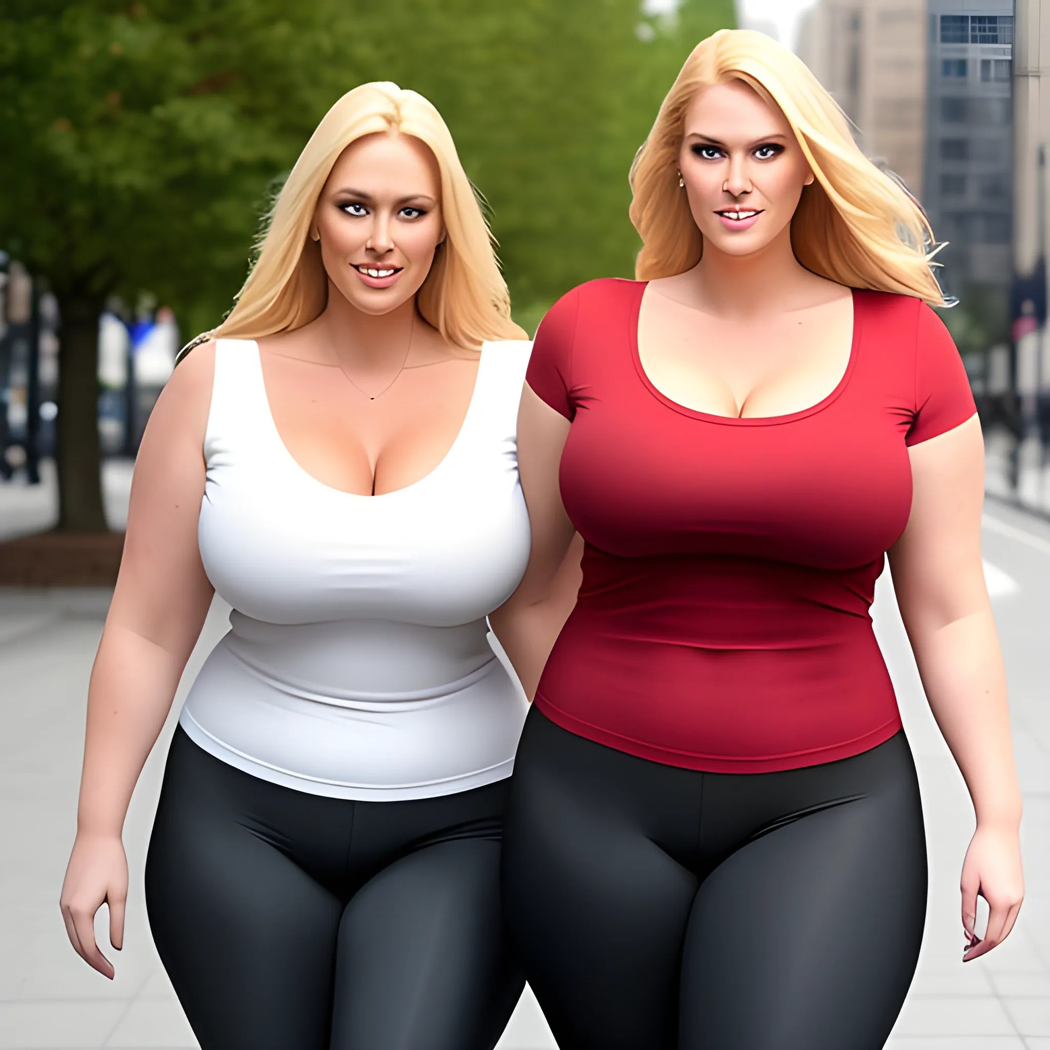 large and tall friendly blonde plus size girl with small head an... - Arthub.ai