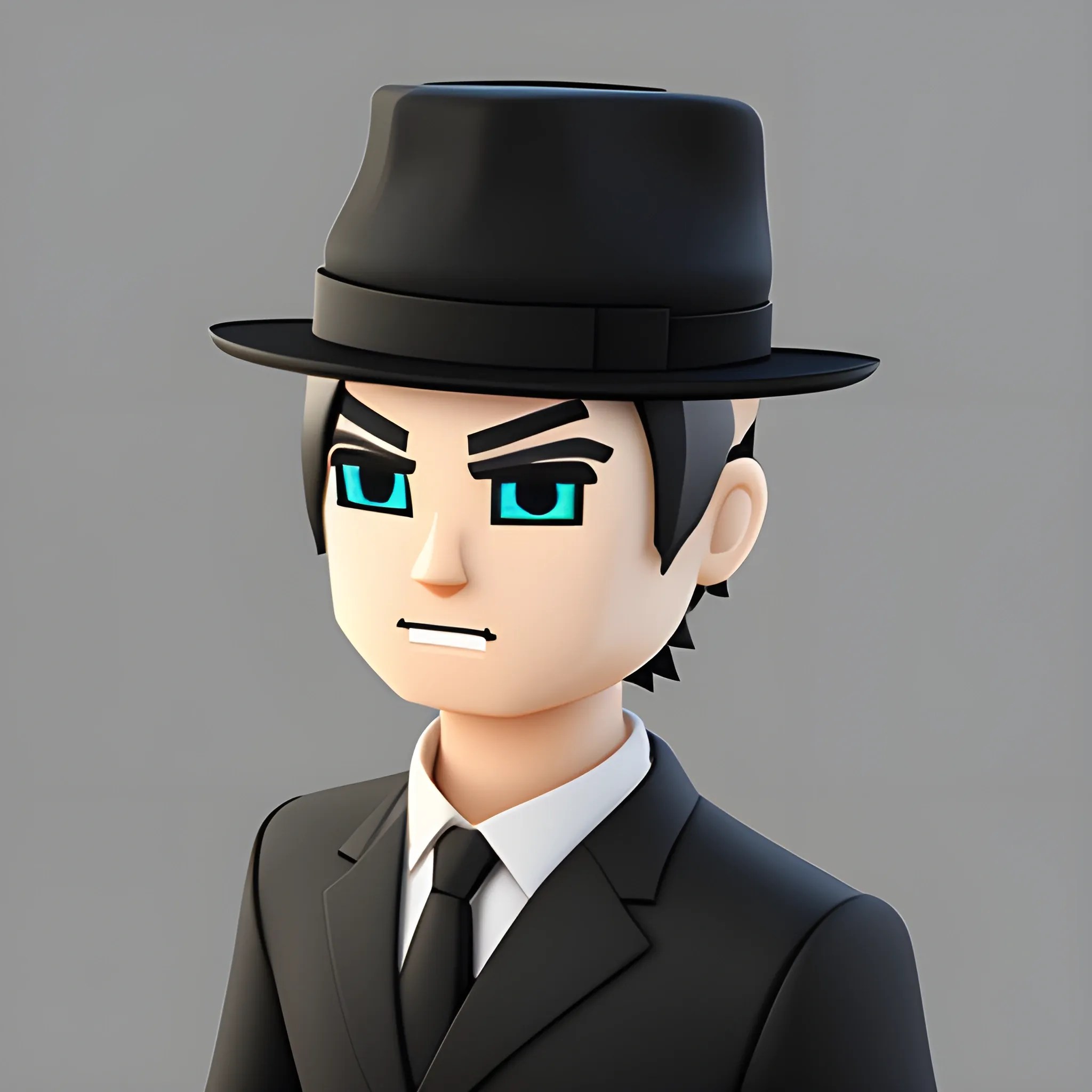 Roblox avatar male black and hat Arthub.ai