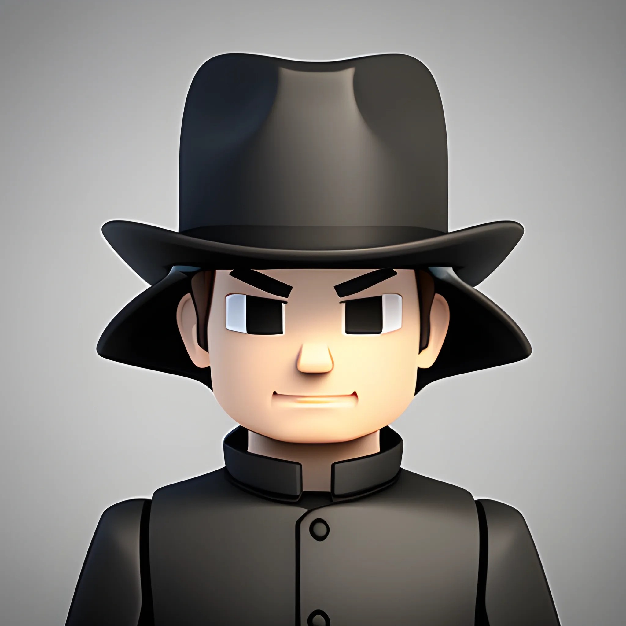 Roblox avatar male black and hat Arthub.ai